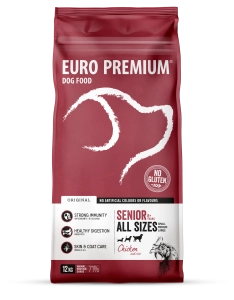 Euro-Premium senior chicken&rice 12kg